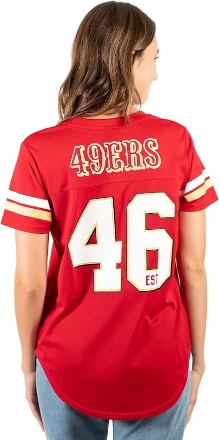 NFL Official Women's Super Soft Mesh Jersey T-Shirt|San Francisco 49ers