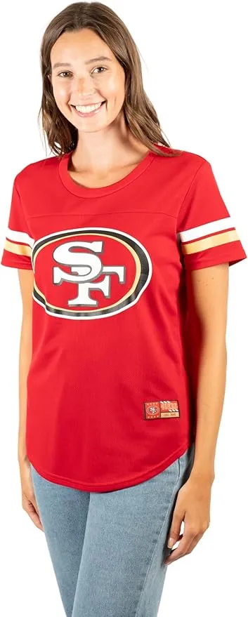 NFL Official Women's Super Soft Mesh Jersey T-Shirt|San Francisco 49ers