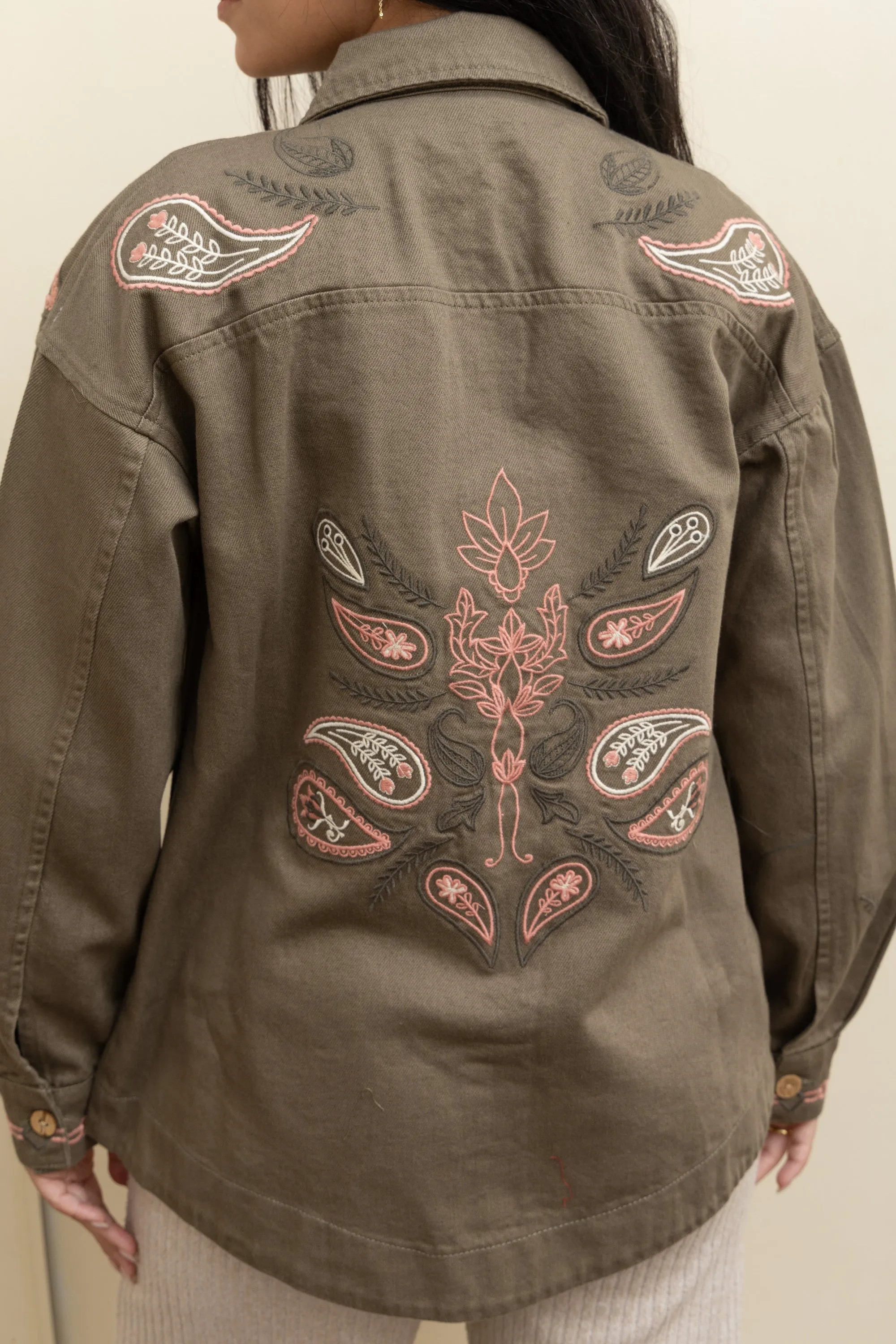 Olive Gabardine Jacket – Sophisticated, and Timeless