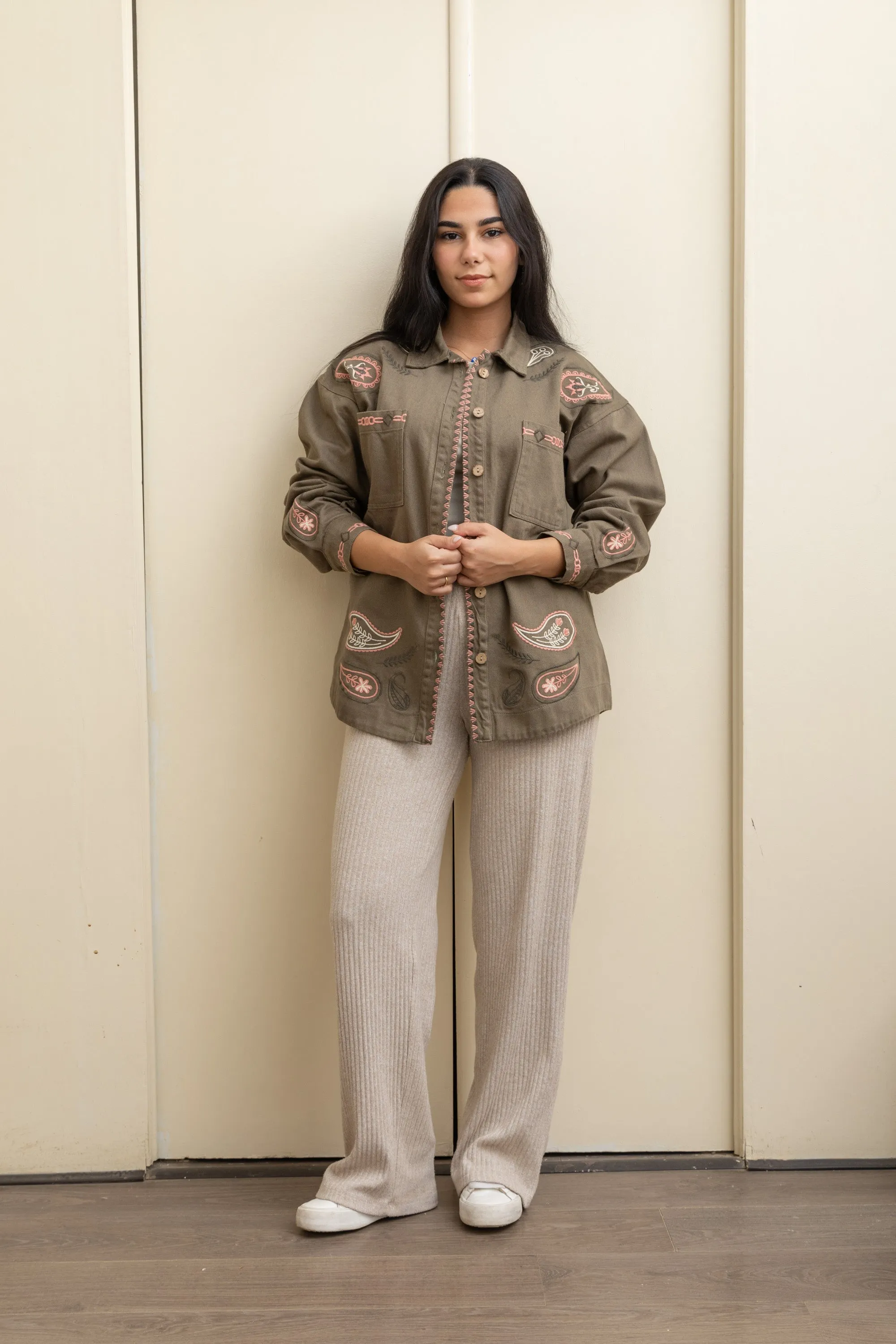 Olive Gabardine Jacket – Sophisticated, and Timeless