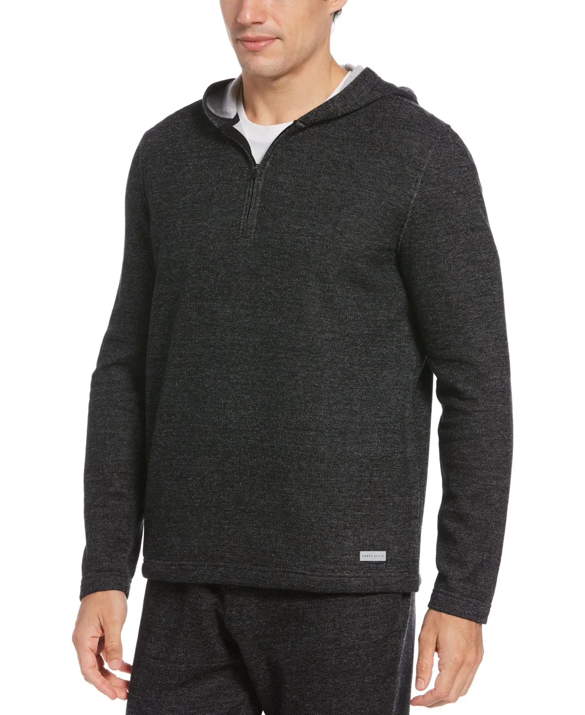 Perry Ellis Portfolio Mens Heathered Comfy Hoodie