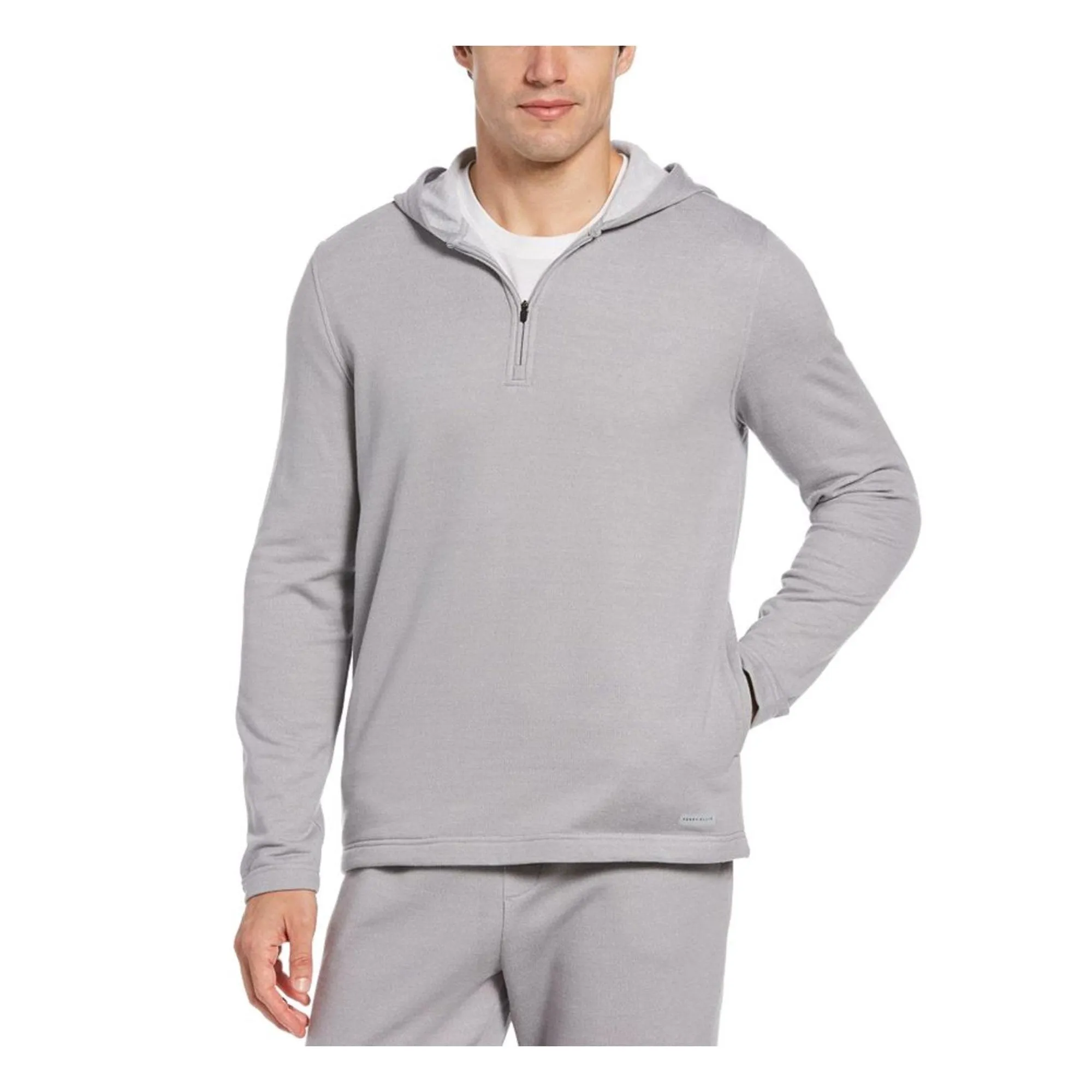 Perry Ellis Portfolio Mens Heathered Comfy Hoodie