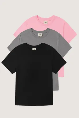 Relaxed Crew Neck T-shirt Bundle (Shasta)