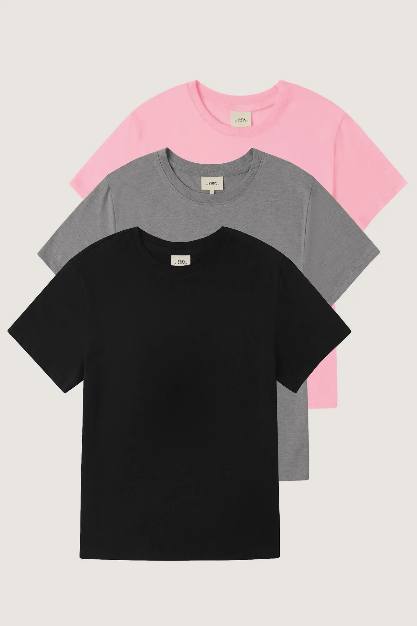 Relaxed Crew Neck T-shirt Bundle (Shasta)