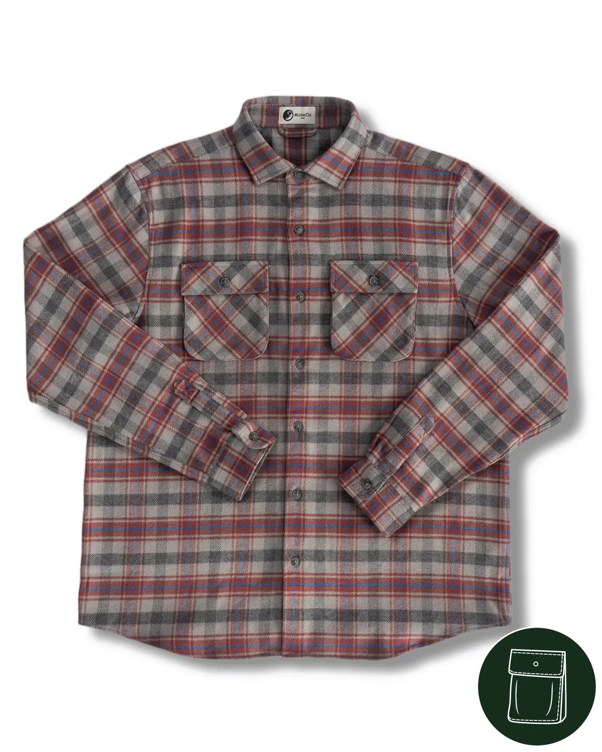 Relaxed Flannel, Sedona Red