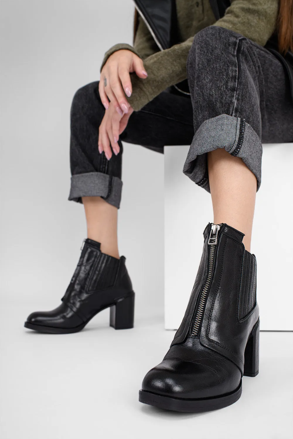 RICHMOND urban-black chelsea boots.