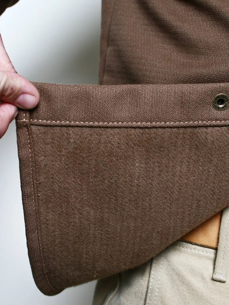 Rogue Territory Brown Oxford Brushed Overshirt
