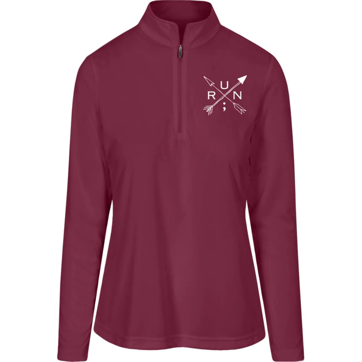 Run Arrows Womens Team Quarter Zip Pullover