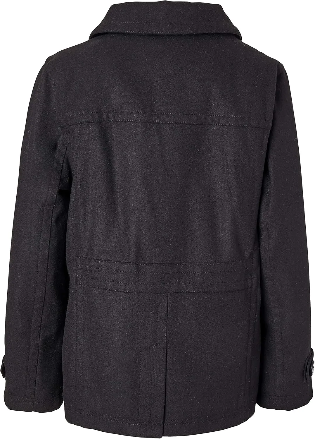 Sportoli Boy Classic Wool Blend Sherpa Winter Dress Pea Coat Peacoat Jacket