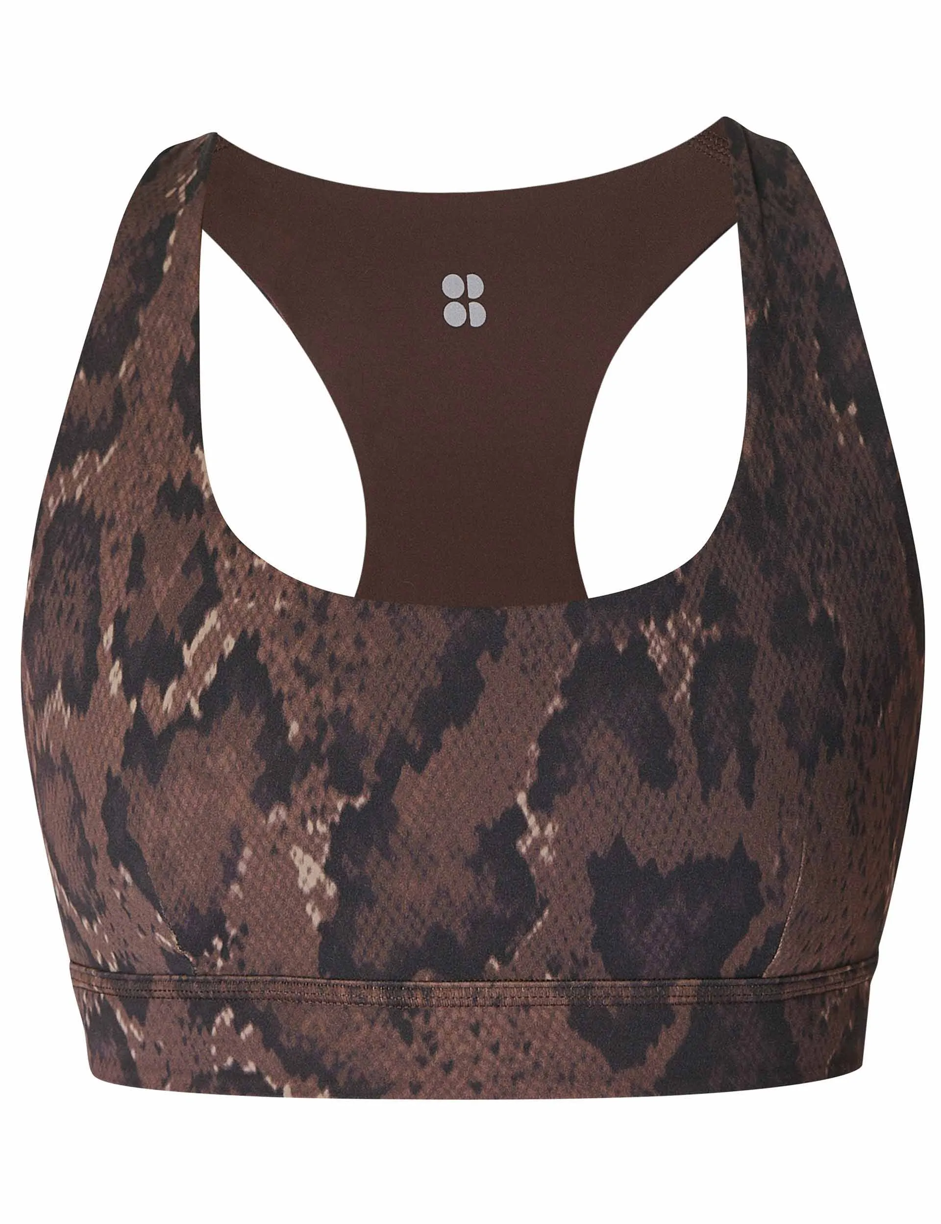 Super Soft Reversible Bra - Brown Python Print/Cacao Brown
