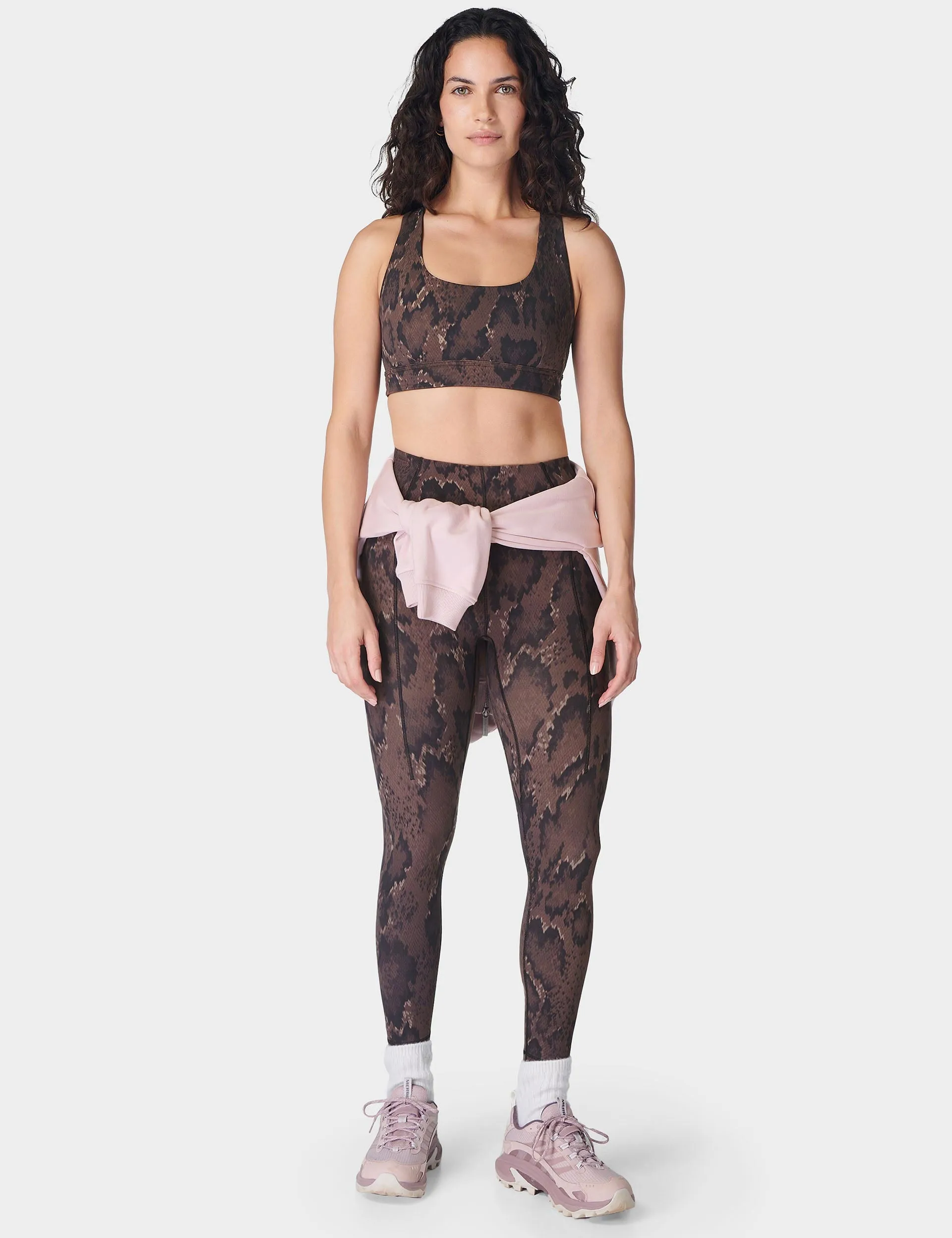 Super Soft Reversible Bra - Brown Python Print/Cacao Brown