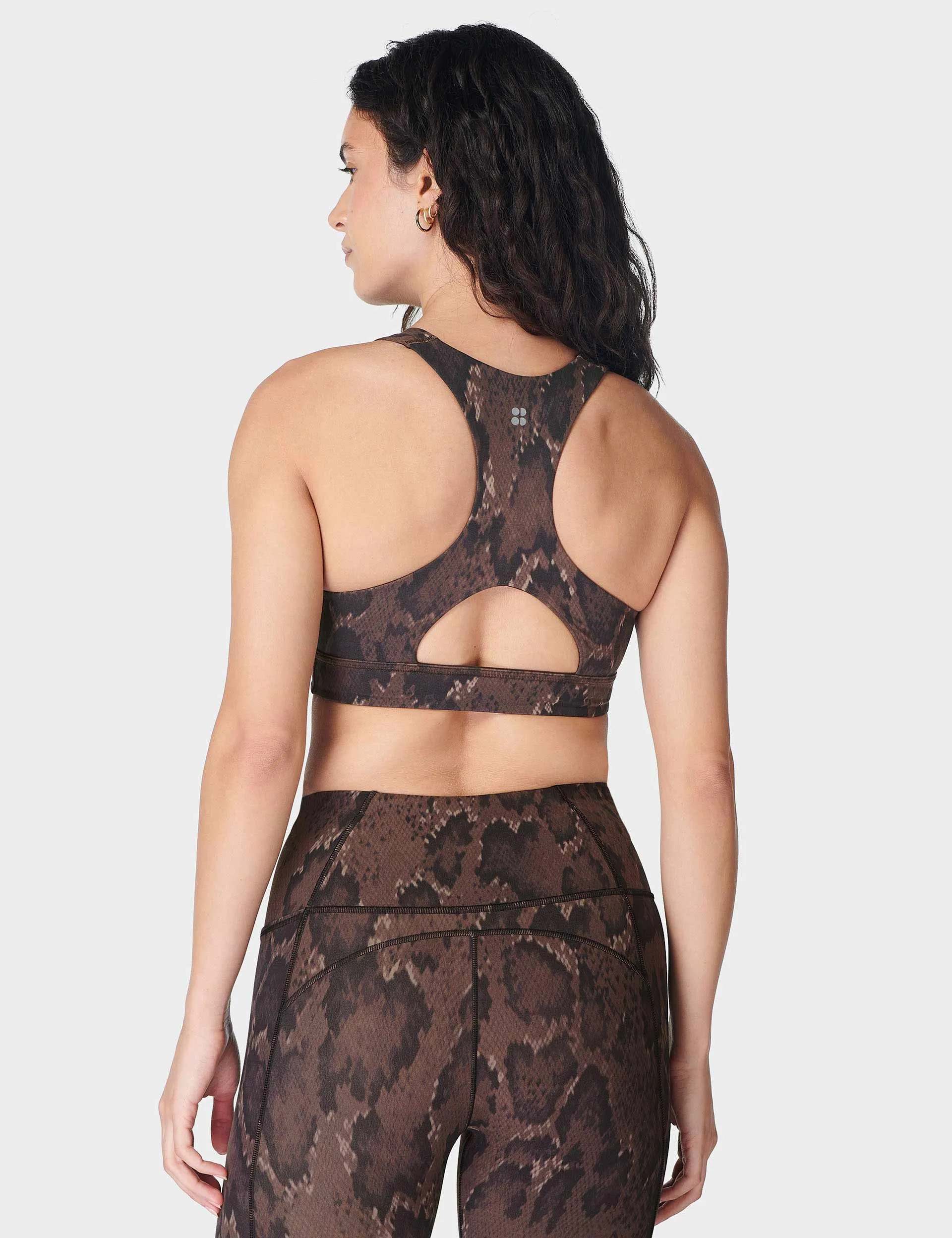 Super Soft Reversible Bra - Brown Python Print/Cacao Brown