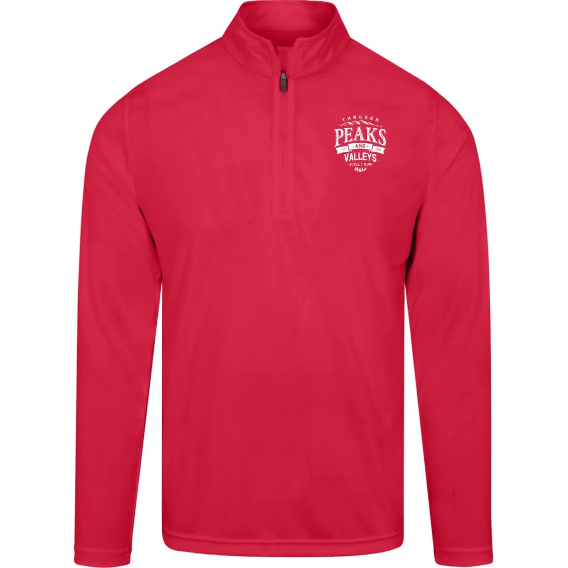 Through Peaks and Valleys Mens Team Quarter Zip Pullover