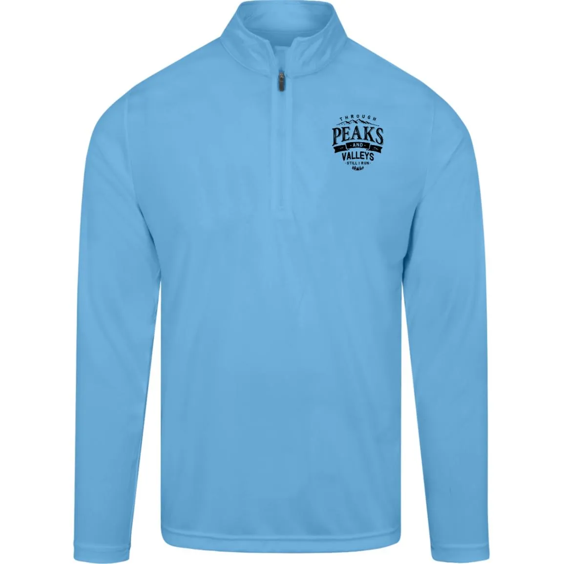 Through Peaks and Valleys Mens Team Quarter Zip Pullover