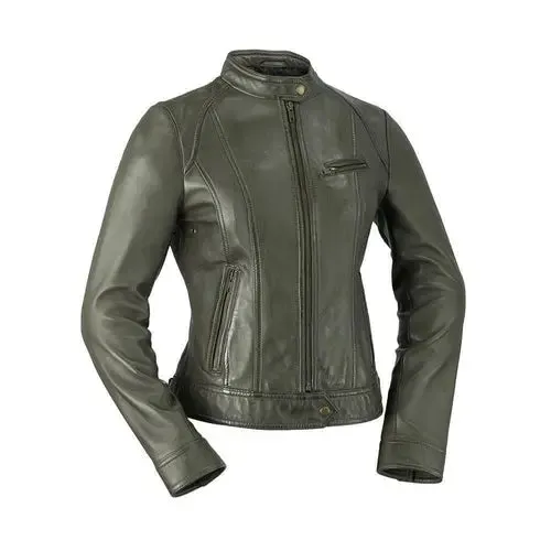 Timeless Elegance - Women's Genuine Lambskin Leather Jacket