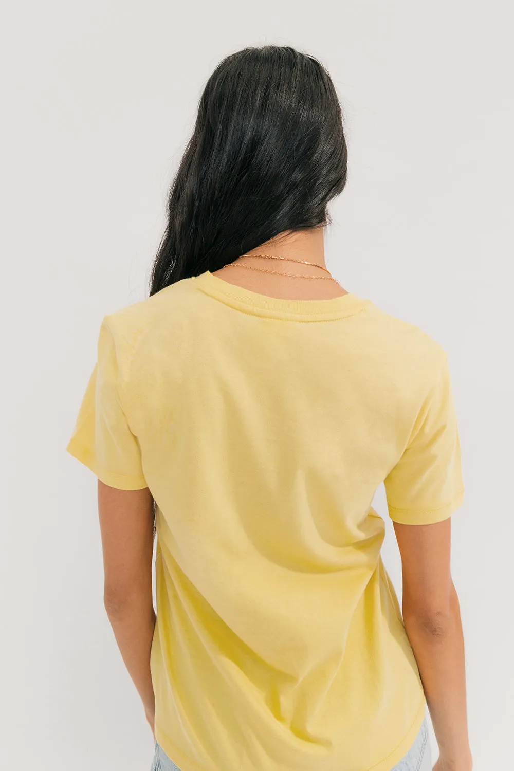 Vintage Relaxed Crew Neck T-Shirt (Flaxen)