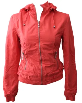 Warm Spring Hot Coral Twill Jacket