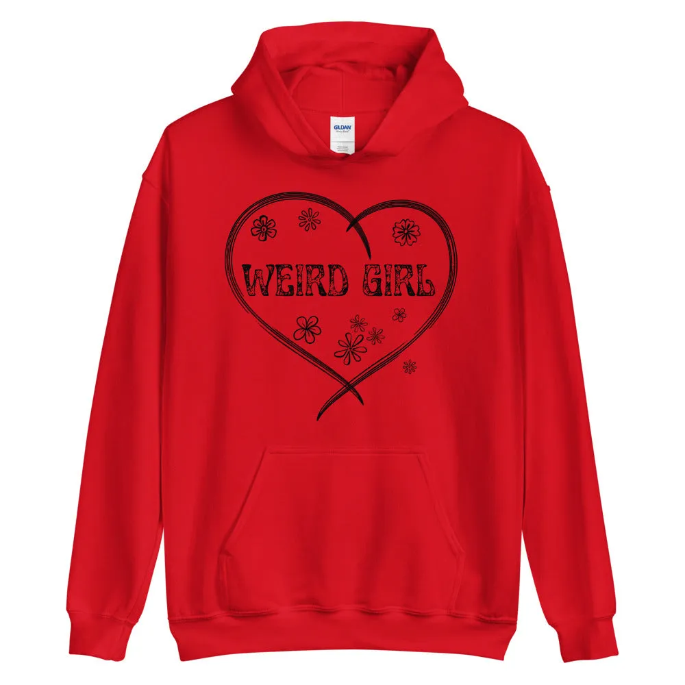 Weird girl print cozy unisex hoodies