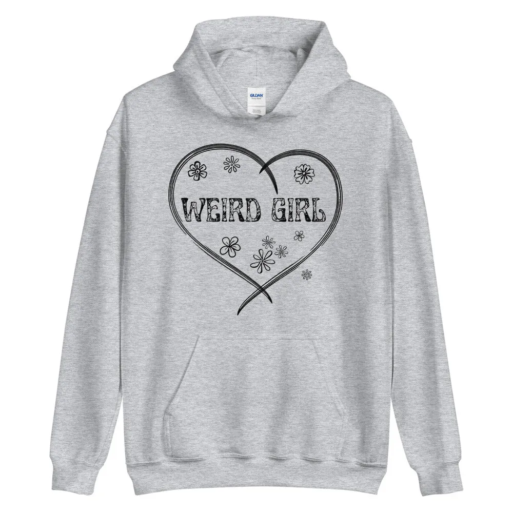 Weird girl print cozy unisex hoodies