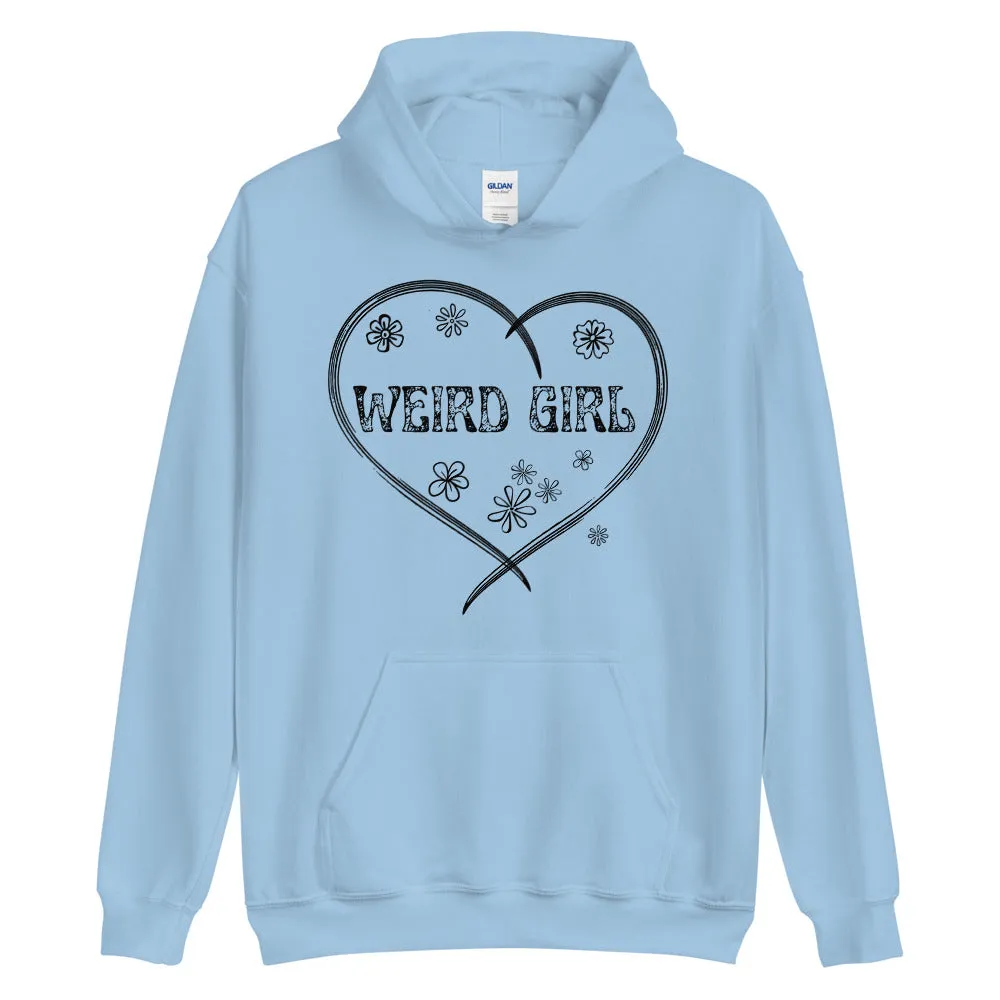 Weird girl print cozy unisex hoodies