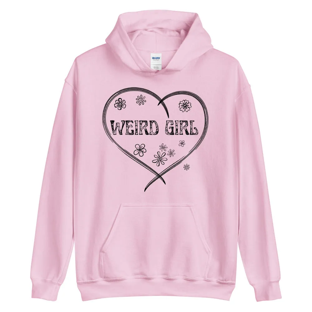 Weird girl print cozy unisex hoodies