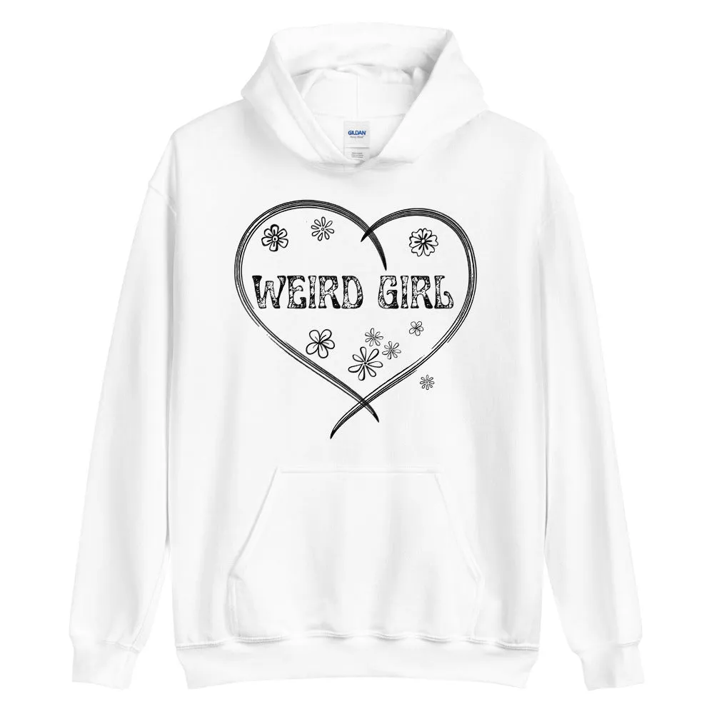 Weird girl print cozy unisex hoodies