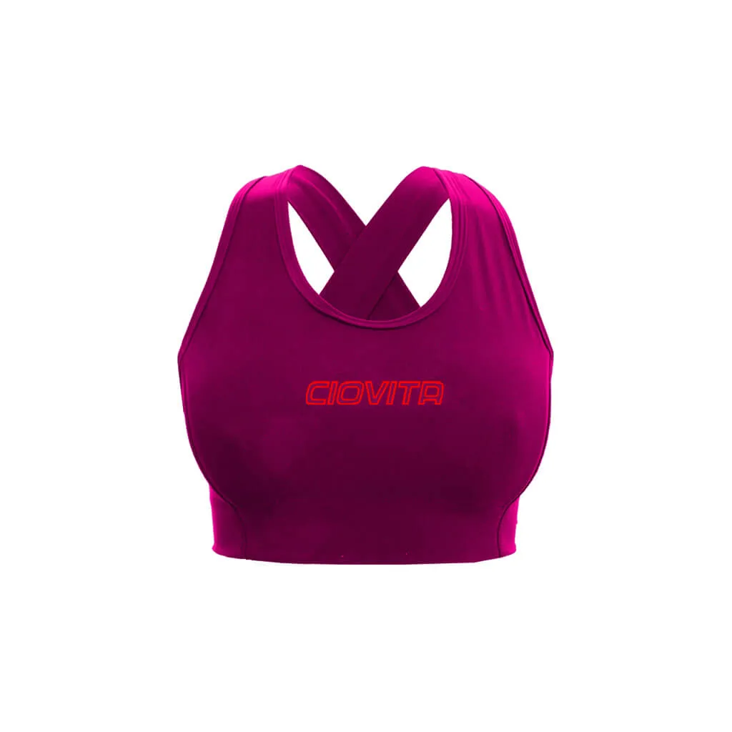 Women's Fiamma Sports Bra (Magenta)