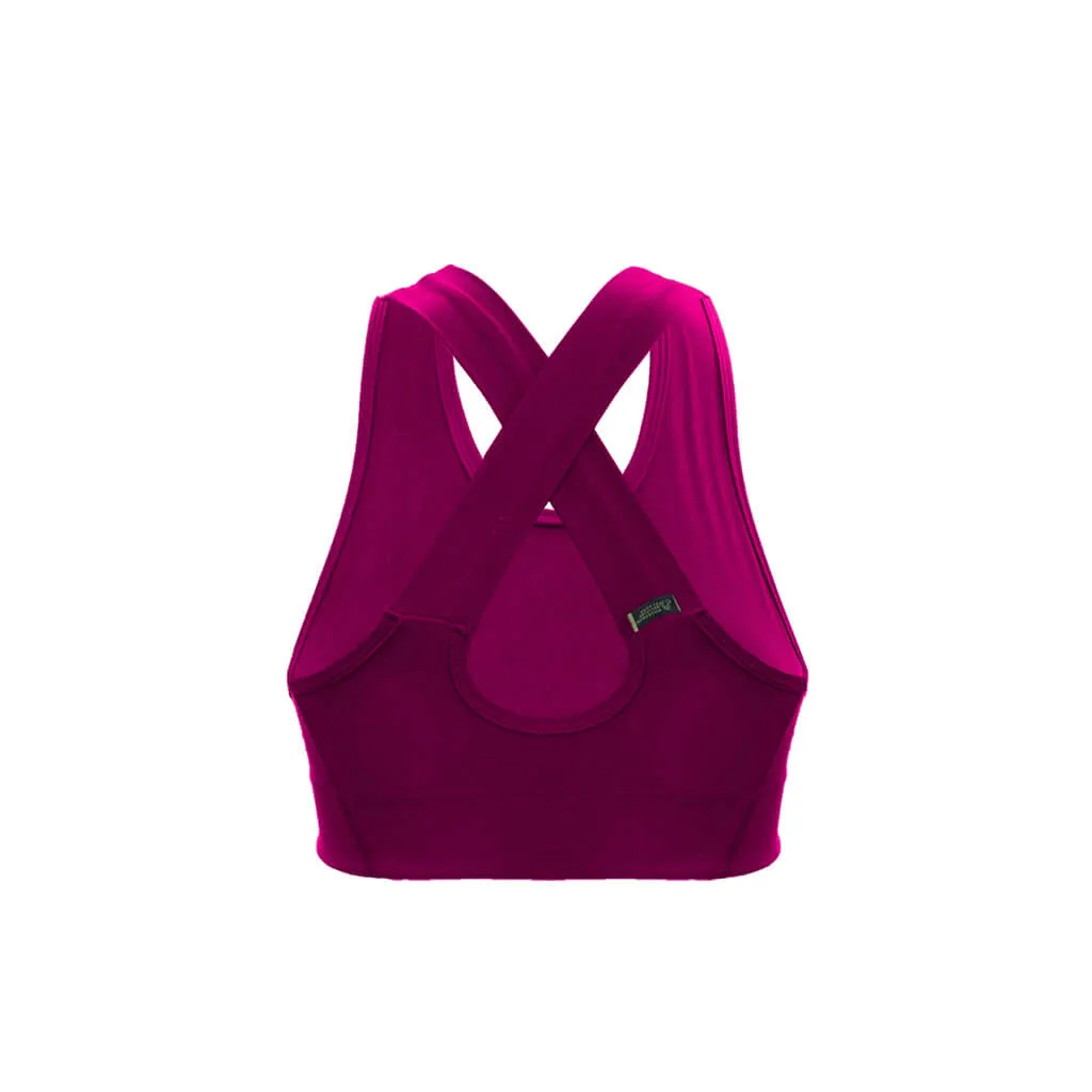 Women's Fiamma Sports Bra (Magenta)