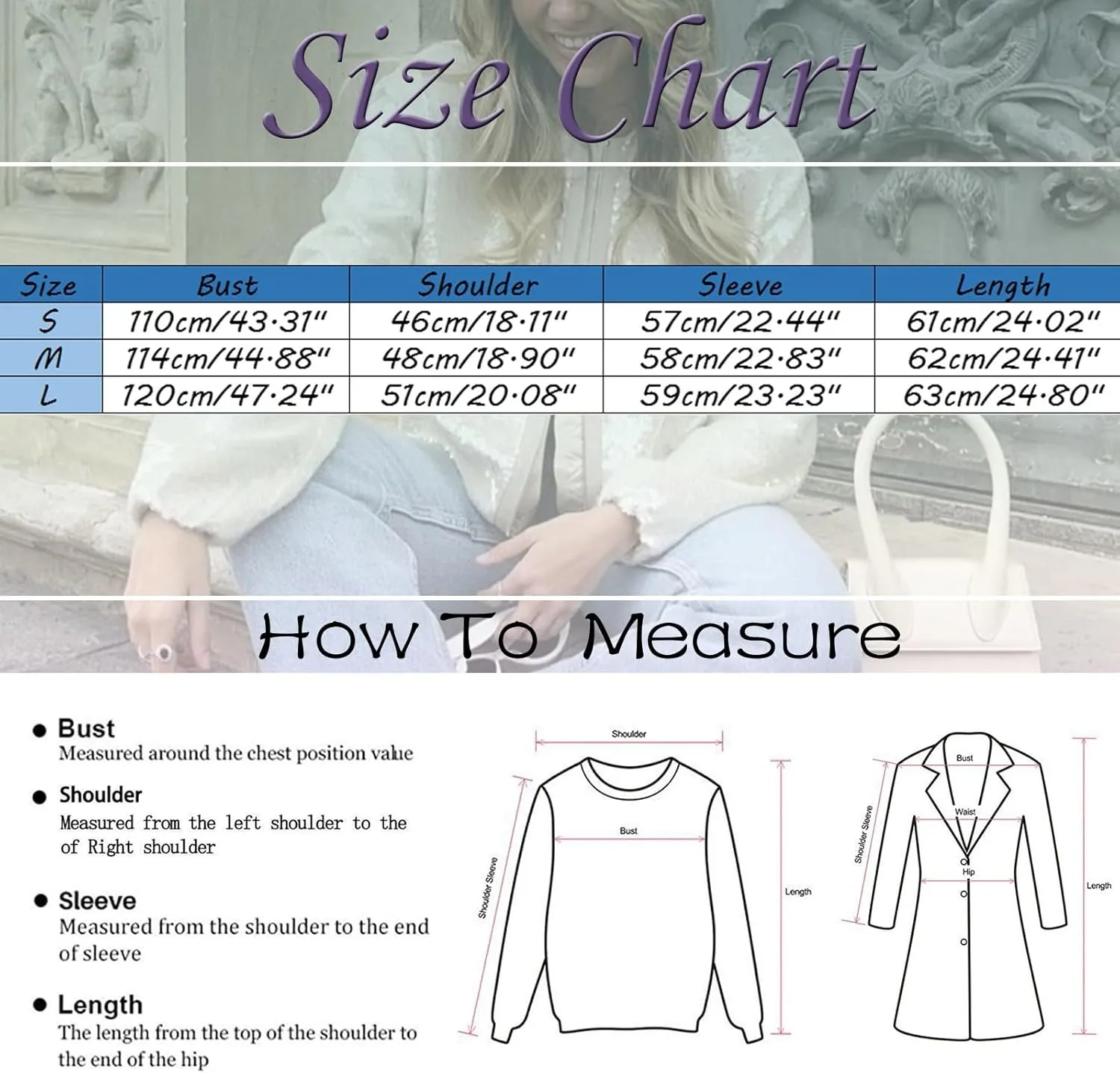 Women's Sequin Jackets Long Sleeve 2023 Winter Baseball Coats Full Zip Sweatshirts Trendy Elegant Party Outwear Tops