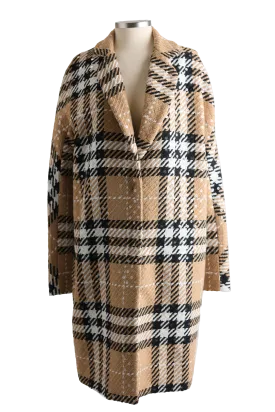 Wool Blend Dress Coat